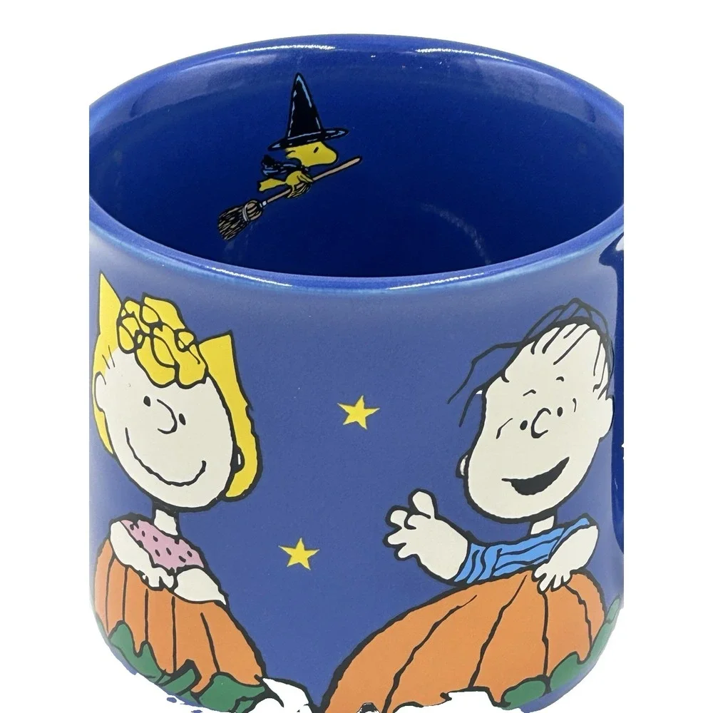 Peanuts Halloween Mug Linus Sally Woodstock Charlie & Snoopy It's the Great Pump